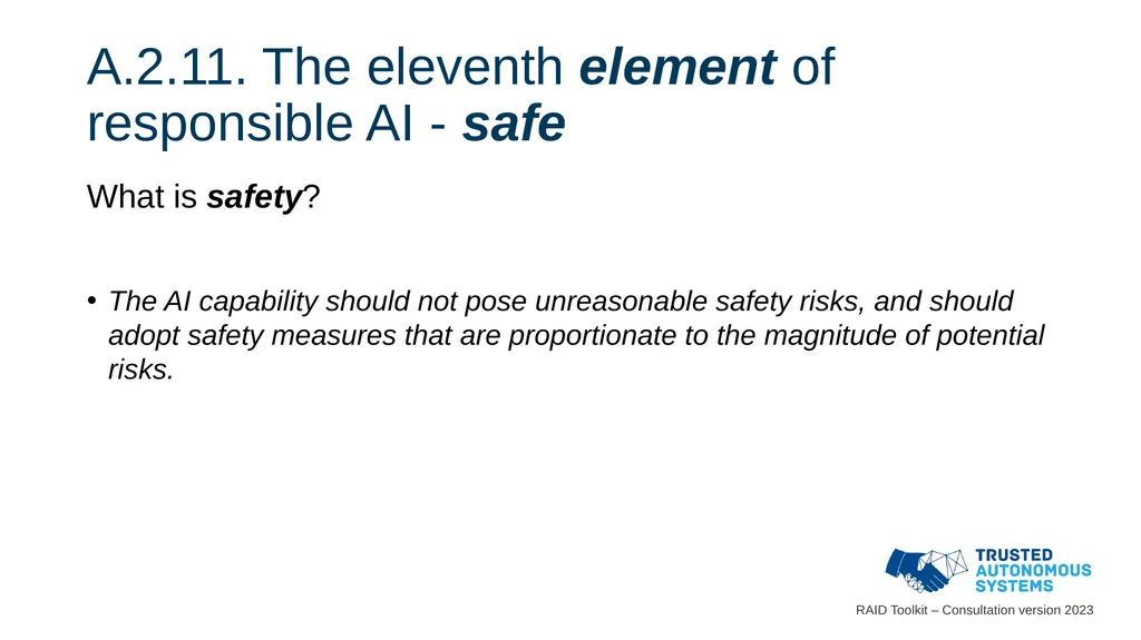 Responsible Artificial Intelligence for Defence - slide 59 of 65