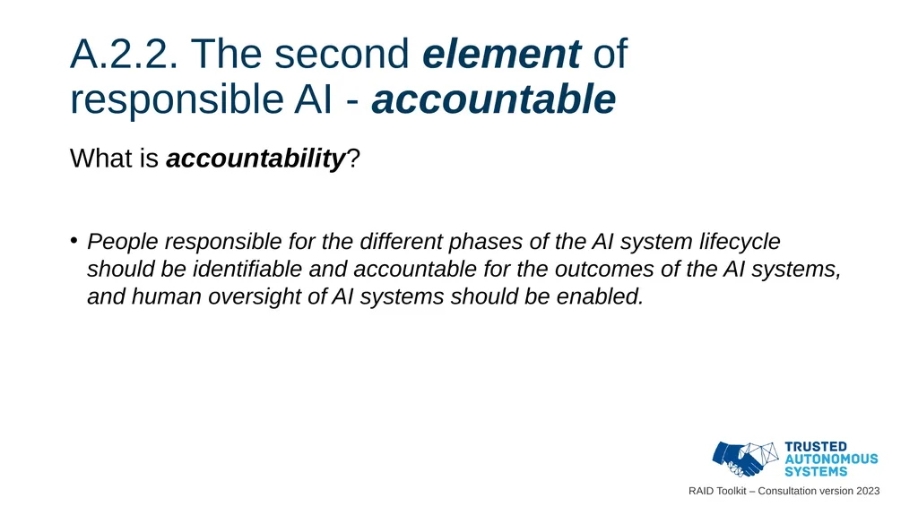 Responsible Artificial Intelligence for Defence - slide 50 of 65