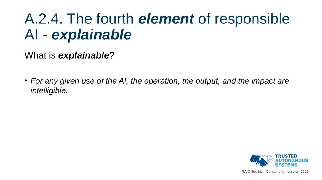 Responsible Artificial Intelligence for Defence - slide 52 of 65