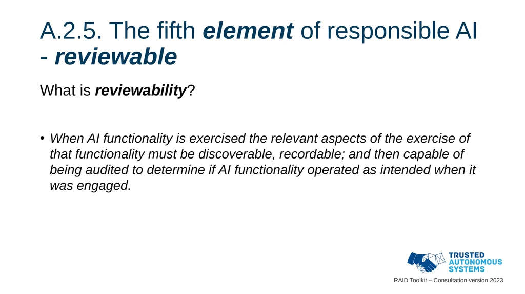Responsible Artificial Intelligence for Defence - slide 53 of 65