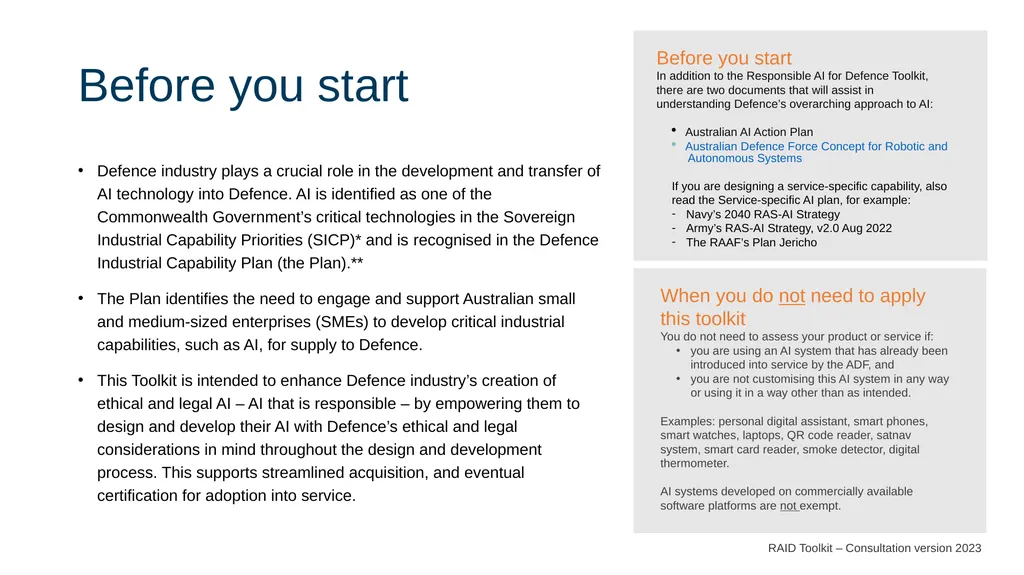 Responsible Artificial Intelligence for Defence - slide 7 of 65