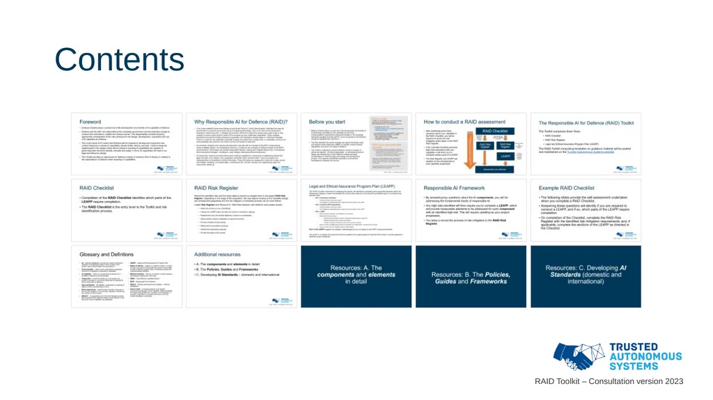 Responsible Artificial Intelligence for Defence - slide 2 of 65