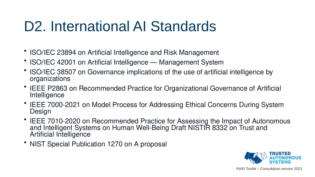 Responsible Artificial Intelligence for Defence - slide 65 of 65