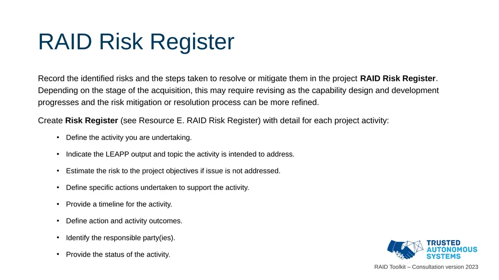 Responsible Artificial Intelligence for Defence - slide 14 of 65