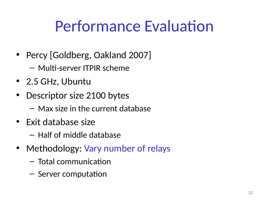 Private Information Retrieval Amir Houmansadr - slide 31 of 36