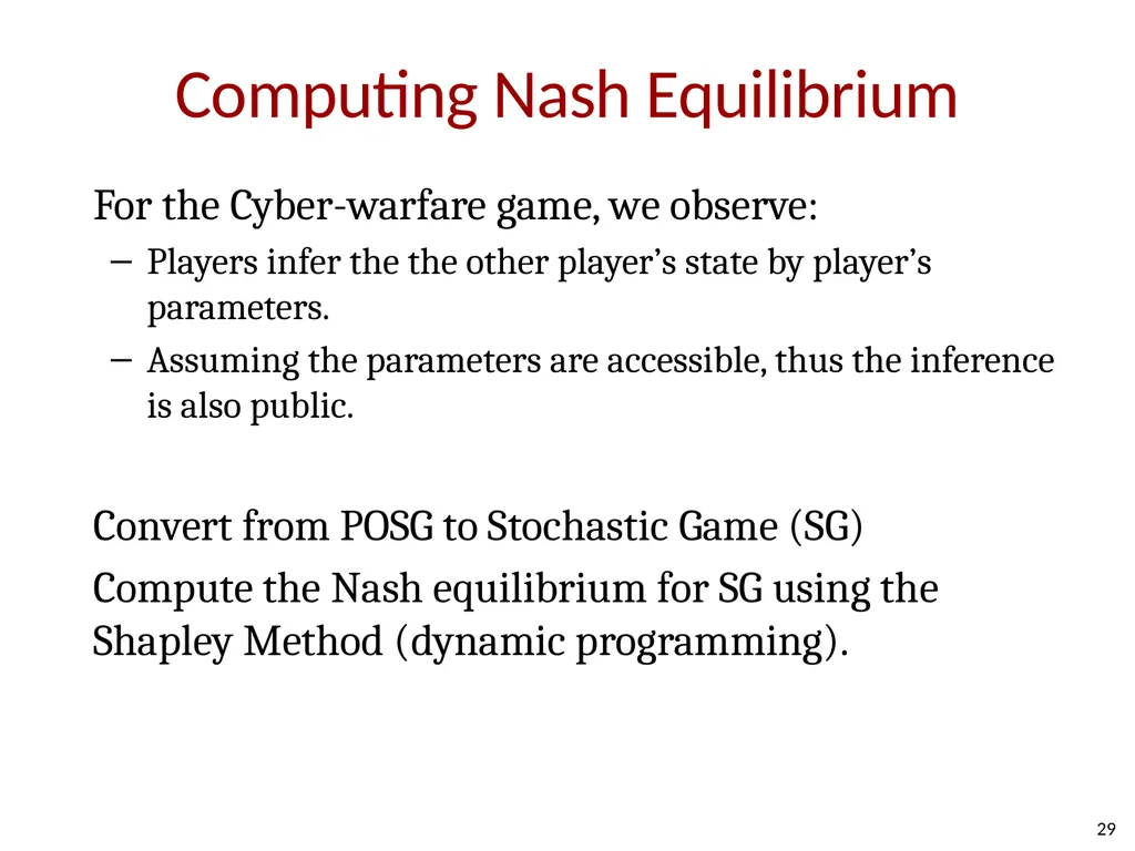 How Shall We Play a Game? A Game-theoretical Model - slide 28 of 35
