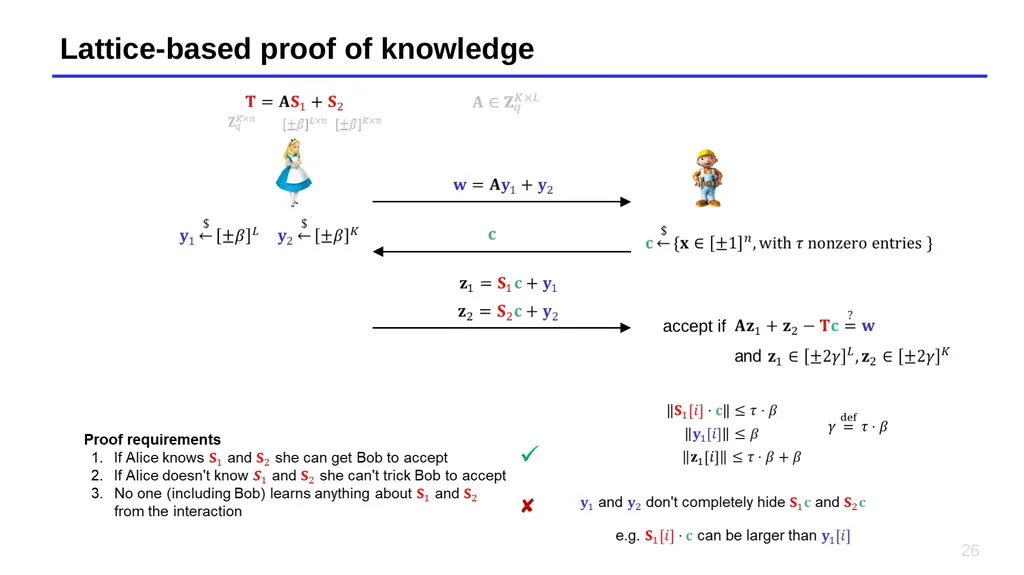 Lecture 14 – Short Integer Solutions, lattice - slide 26 of 36