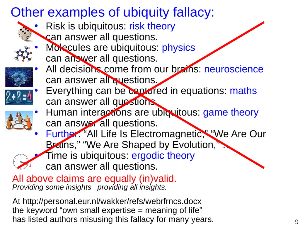 This lecture will criticize (extreme) Ergodic - slide 9 of 24