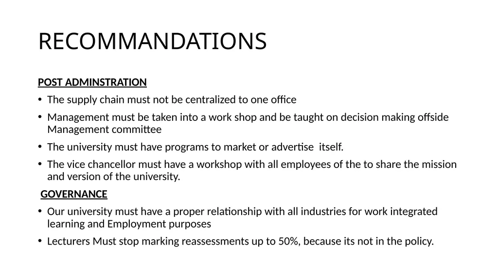 VUT STUDENT REPRESENTATIVE COUNCIL PRESENTATION - slide 10 of 13