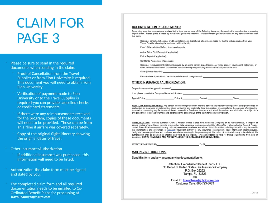 Trip Cancellation Claim Process iNext Insurance - slide 4 of 4