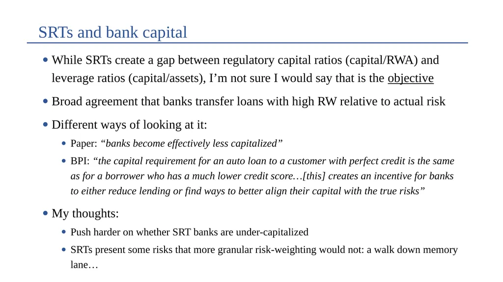 Synthetic, but How Much Risk Transfer? Alex - slide 6 of 10