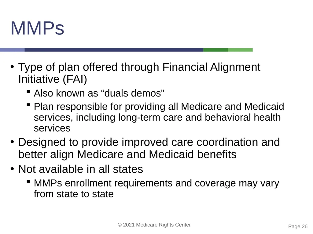 Coverage options for people with Medicare and - slide 26 of 40