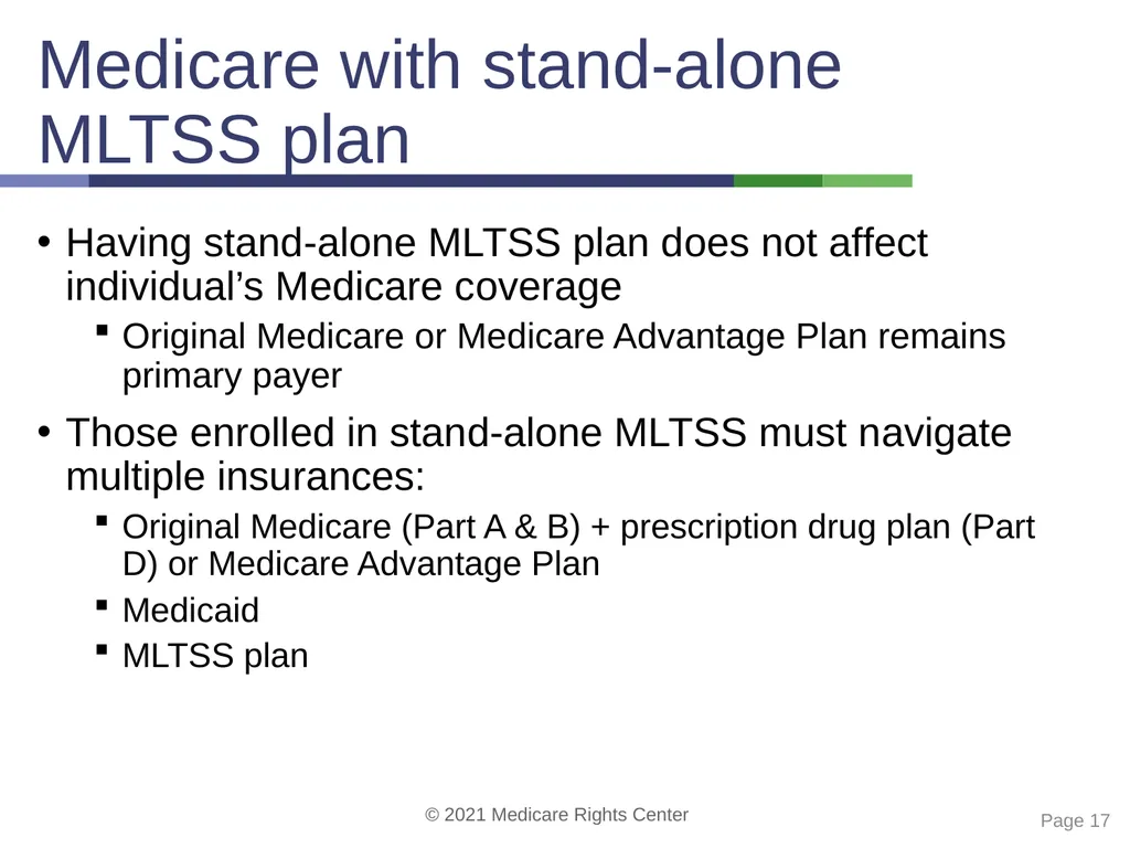 Coverage options for people with Medicare and - slide 17 of 40