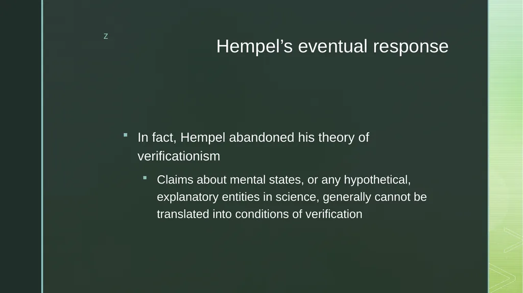 Two objections to hard behaviourism Michael - slide 10 of 10