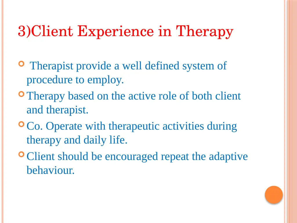 PSYCHOTHERAPEUTICS BEHAVIOURAL THERAPY CONTENTS - slide 10 of 20
