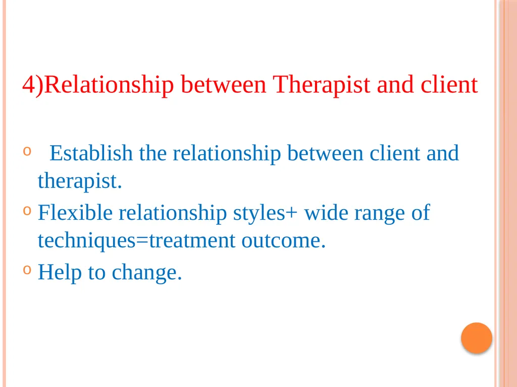 PSYCHOTHERAPEUTICS BEHAVIOURAL THERAPY CONTENTS - slide 11 of 20