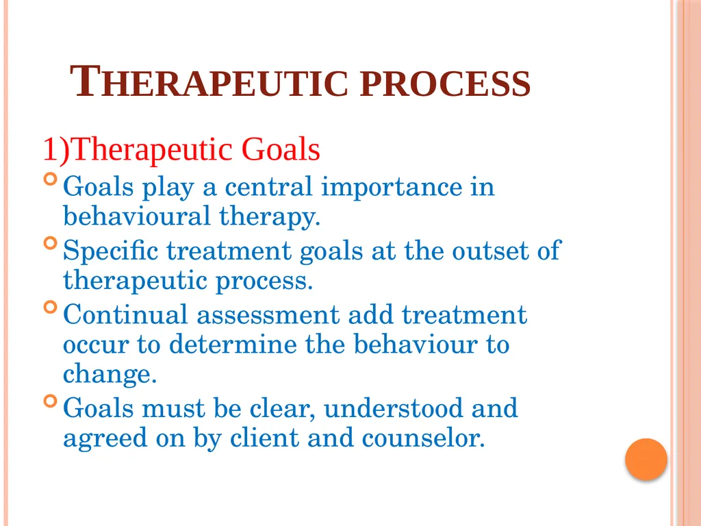 PSYCHOTHERAPEUTICS BEHAVIOURAL THERAPY CONTENTS - slide 8 of 20