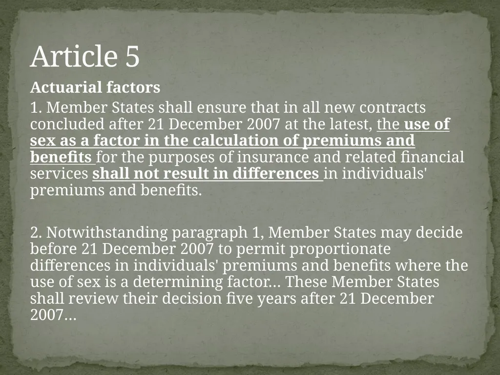 ATTITUDES TO HEALTH AND AGE IN INSURANCE: SOME - slide 3 of 21