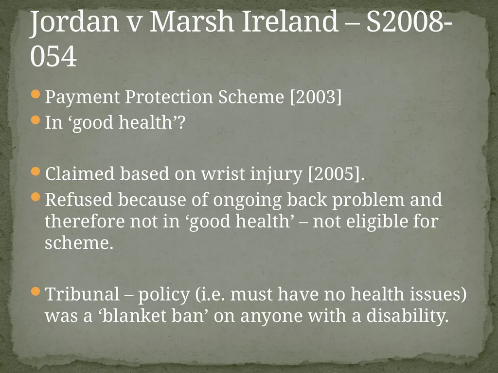 ATTITUDES TO HEALTH AND AGE IN INSURANCE: SOME - slide 16 of 21