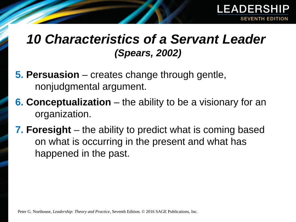 Chapter 10: Servant Leadership Overview Servant - slide 8 of 21
