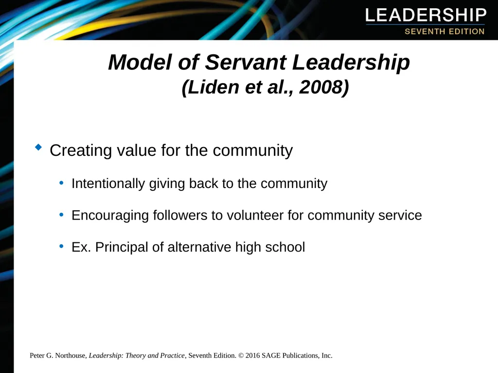 Chapter 10: Servant Leadership Overview Servant - slide 16 of 21