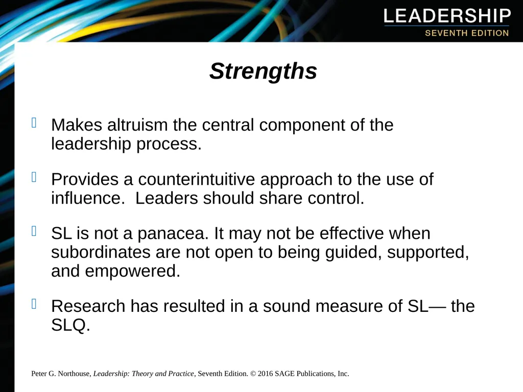 Chapter 10: Servant Leadership Overview Servant - slide 19 of 21