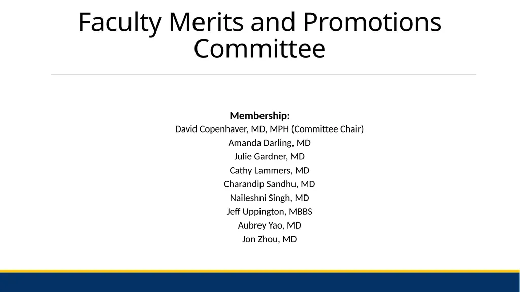 Grand Rounds: Merits and Promotions David J. - slide 2 of 17