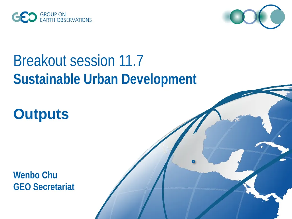 Breakout session 11.7 Sustainable Urban - slide 1 of 13