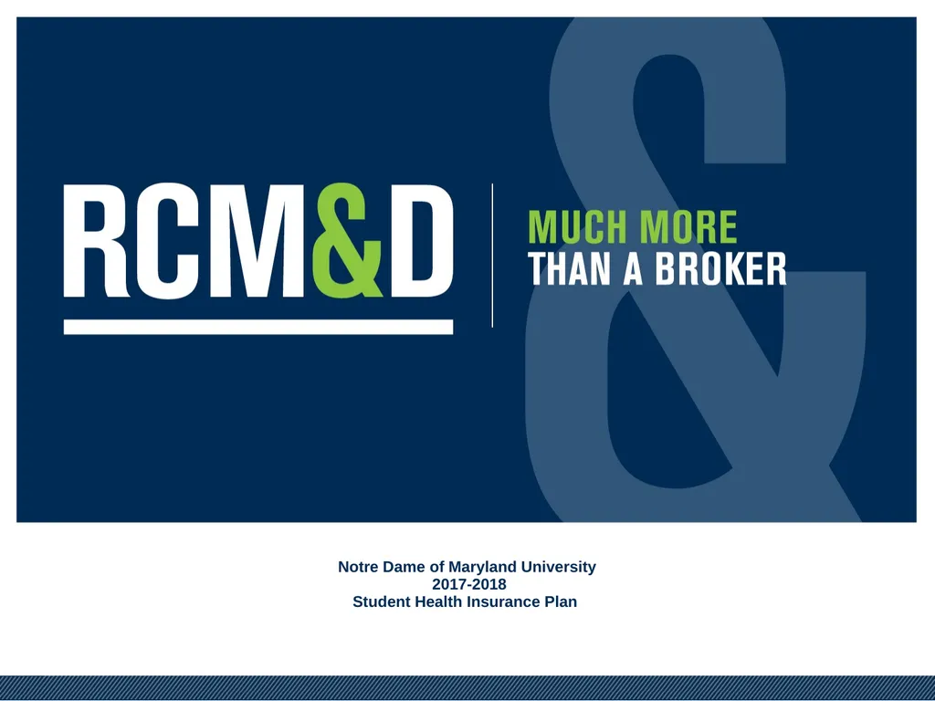 Notre Dame of Maryland University 2017-2018 - slide 1 of 9