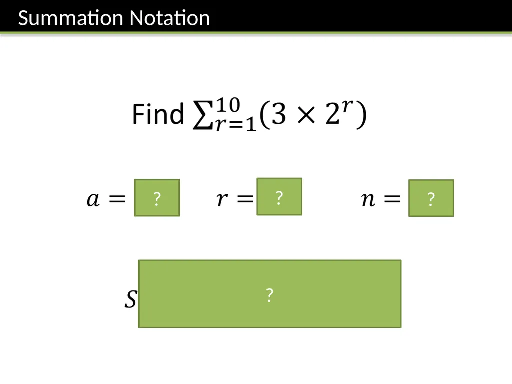 C2 Chapter 7: Geometric Series Dr J Frost - slide 12 of 22
