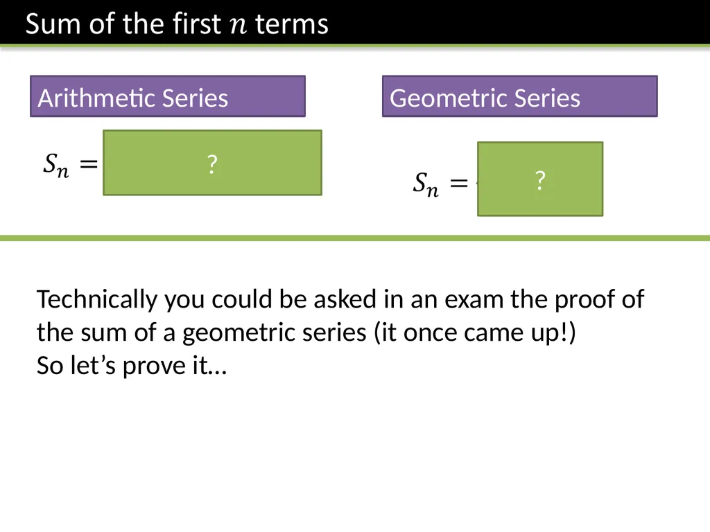 C2 Chapter 7: Geometric Series Dr J Frost - slide 10 of 22