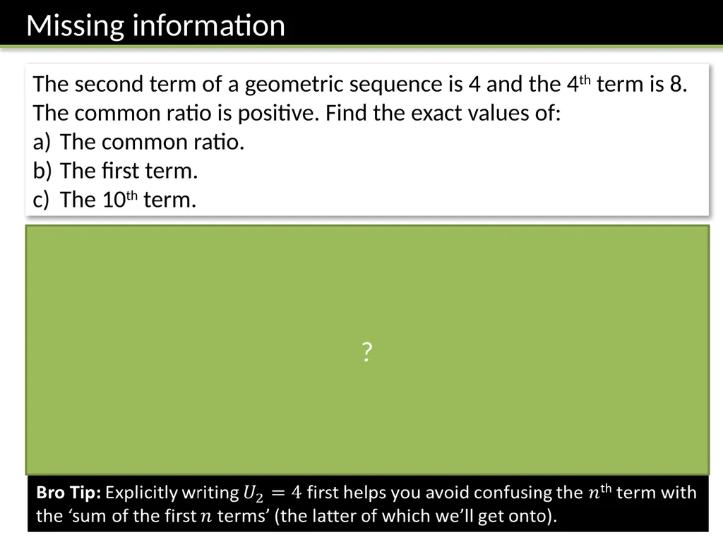C2 Chapter 7: Geometric Series Dr J Frost - slide 7 of 22