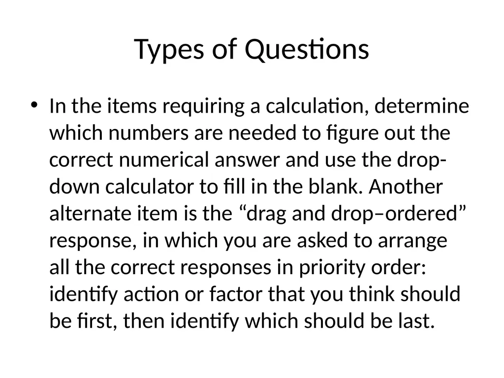 NCLEX Strategies Application of knowledge Types of - slide 3 of 22