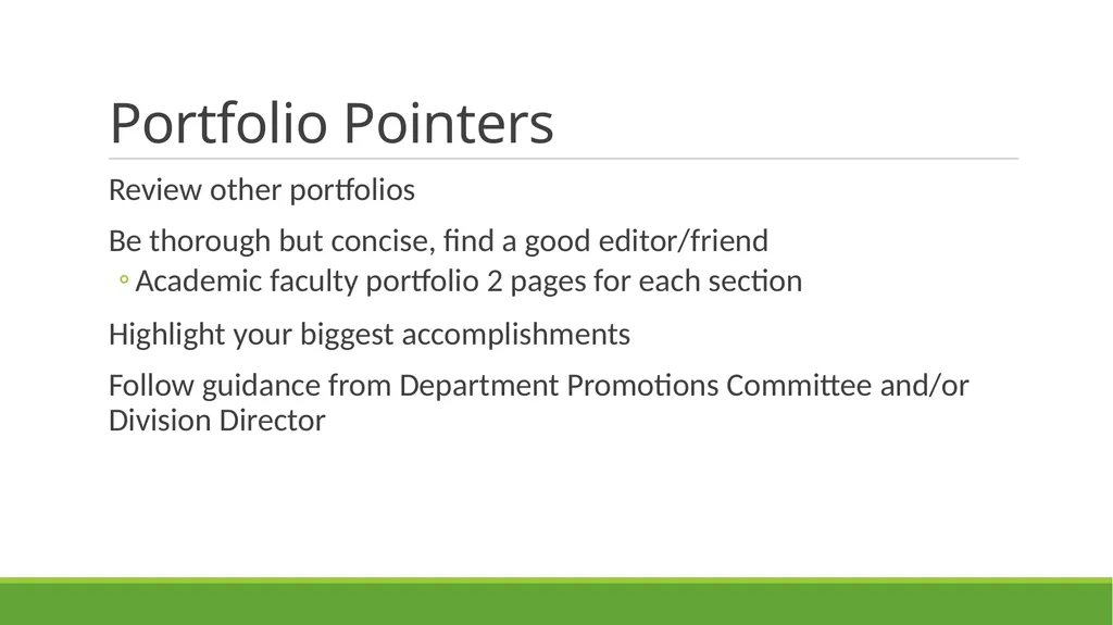 Building your Clinical Portfolio: Showcasing your - slide 9 of 16