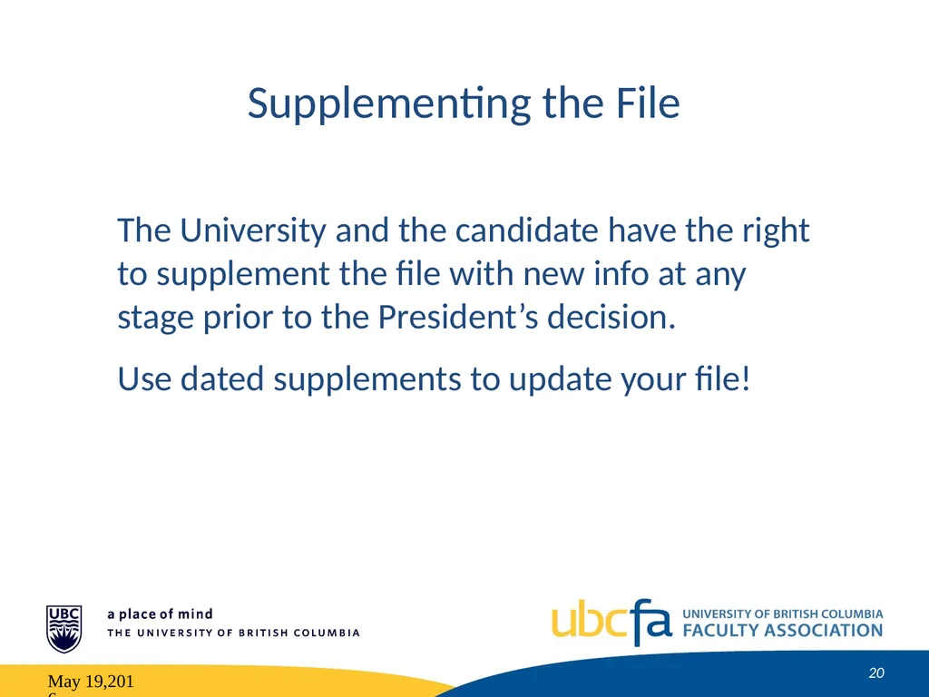 Tenure and Promotion Workshop Research Stream May - slide 20 of 52