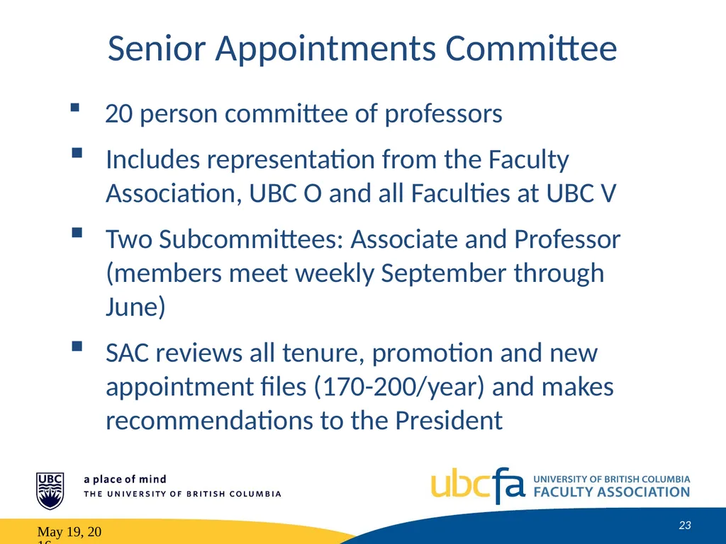 Tenure and Promotion Workshop Research Stream May - slide 23 of 52