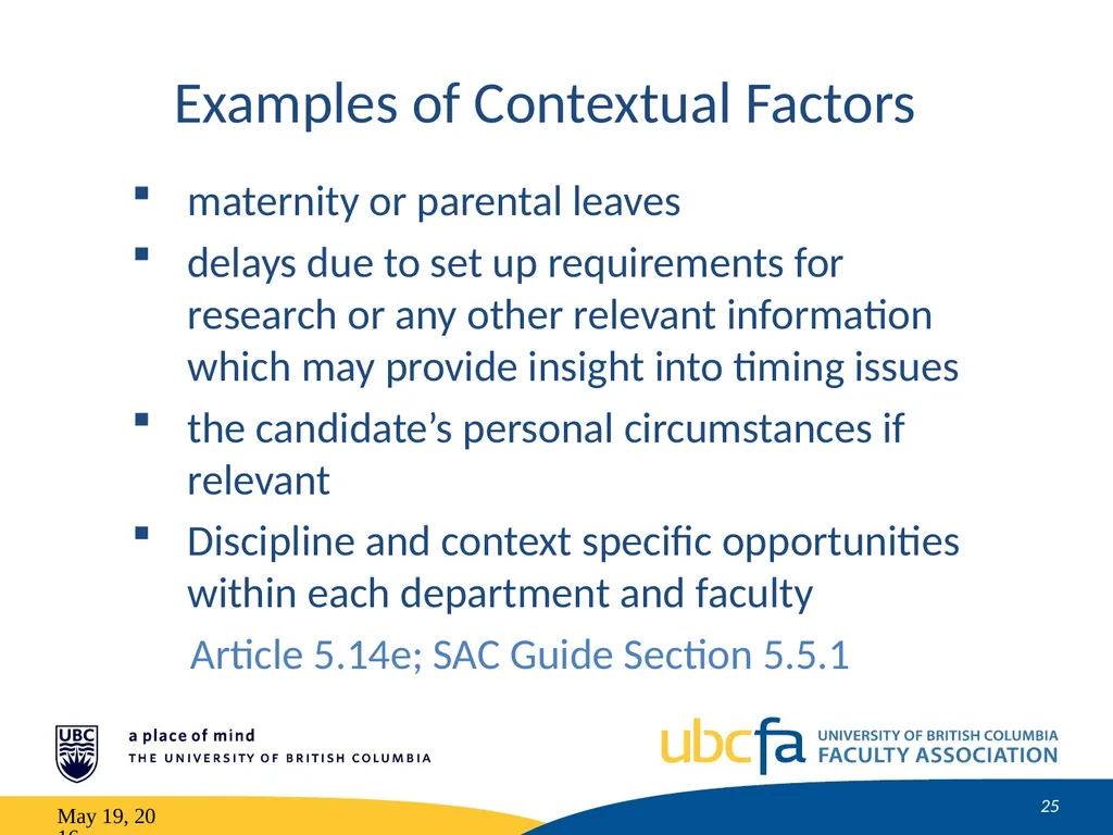 Tenure and Promotion Workshop Research Stream May - slide 25 of 52