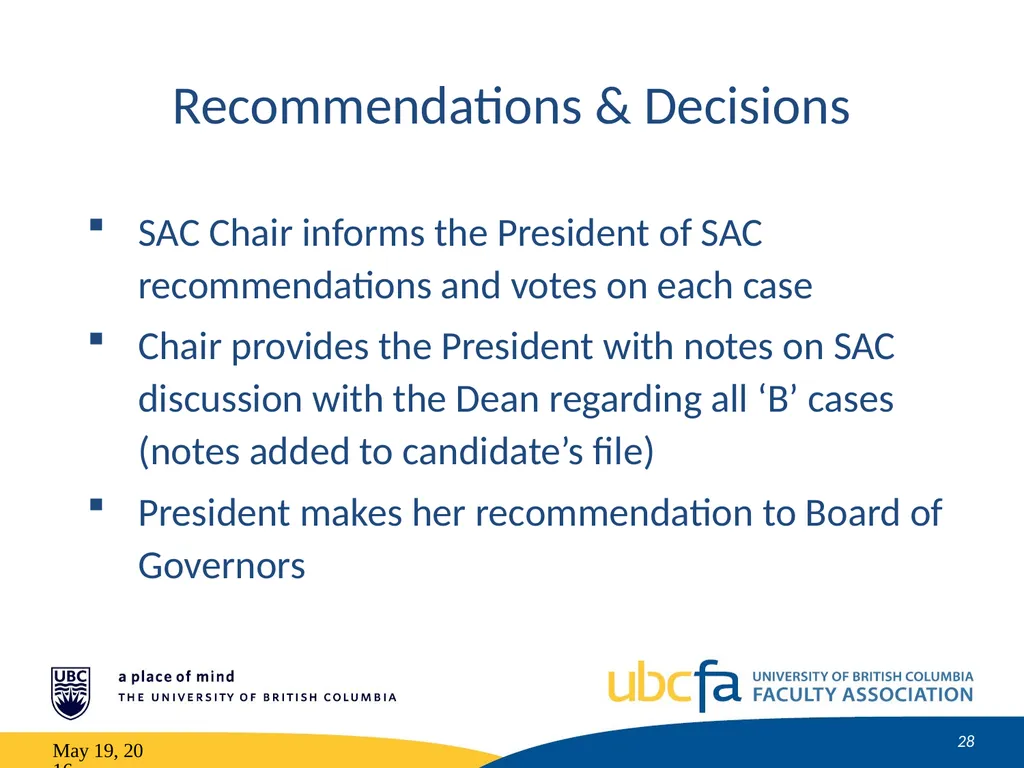 Tenure and Promotion Workshop Research Stream May - slide 28 of 52