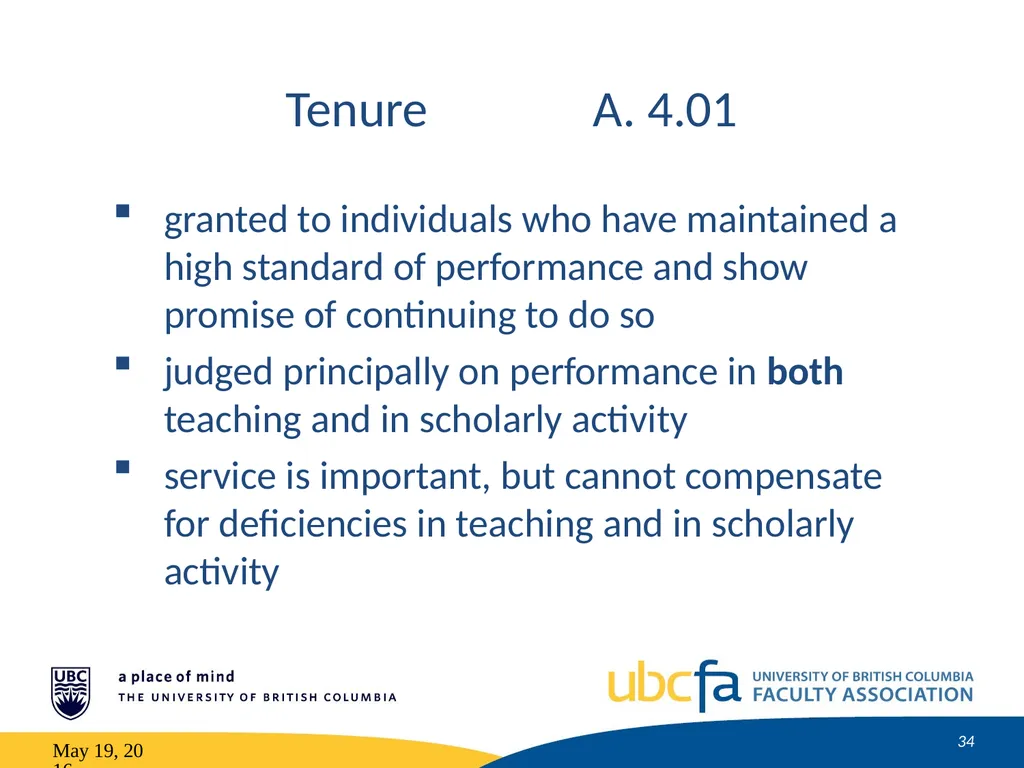 Tenure and Promotion Workshop Research Stream May - slide 34 of 52