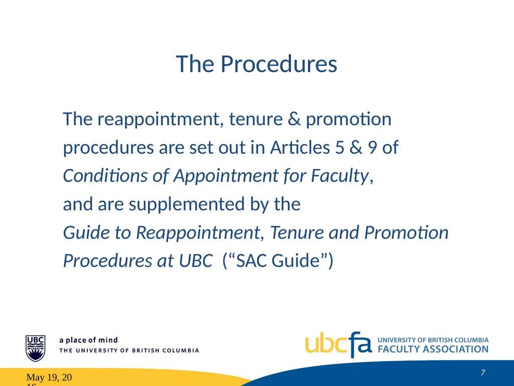 Tenure and Promotion Workshop Research Stream May - slide 7 of 52
