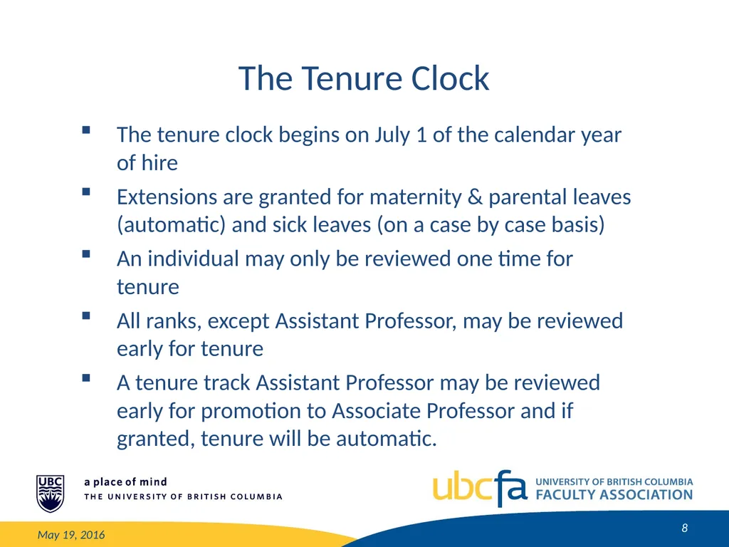 Tenure and Promotion Workshop Research Stream May - slide 8 of 52