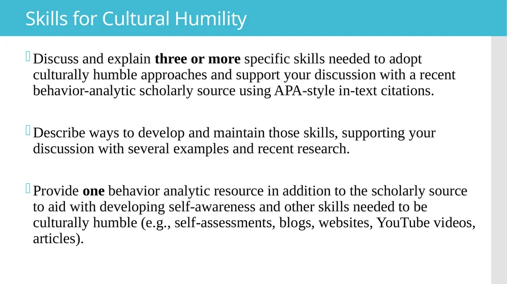 Cultural Humility in Practice: Digital Resource - slide 6 of 9
