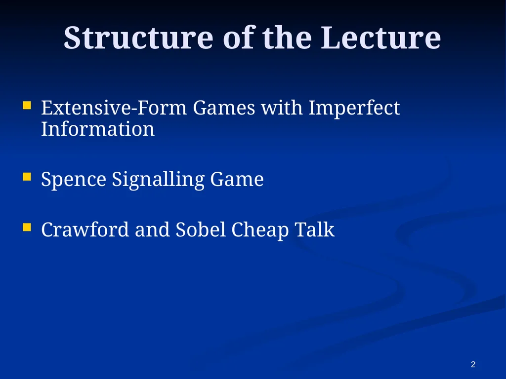 EC941 - Game Theory Prof. Francesco Squintani - slide 2 of 39