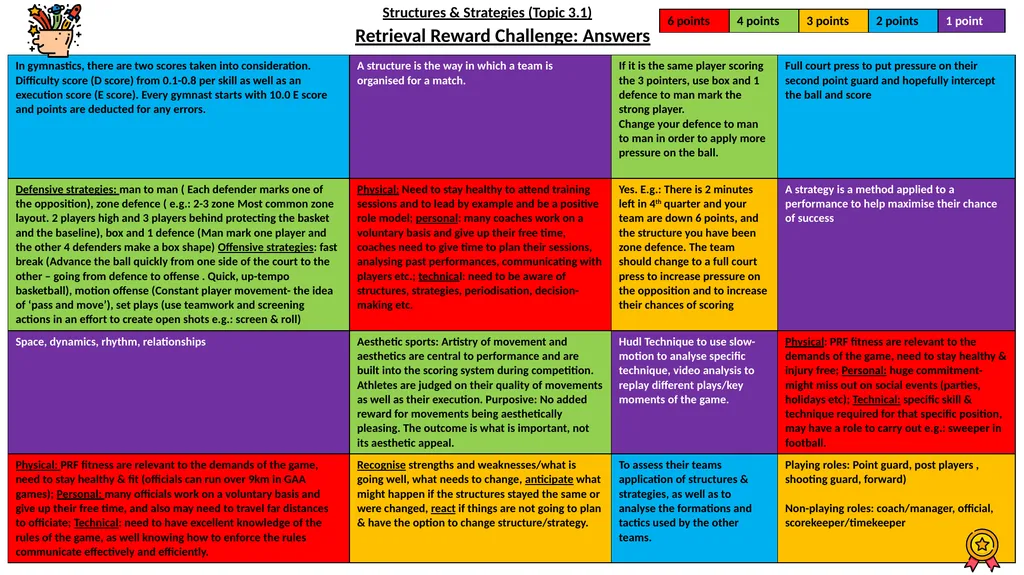 Retrieval Reward Challenge: Questions Structures & - slide 2 of 2