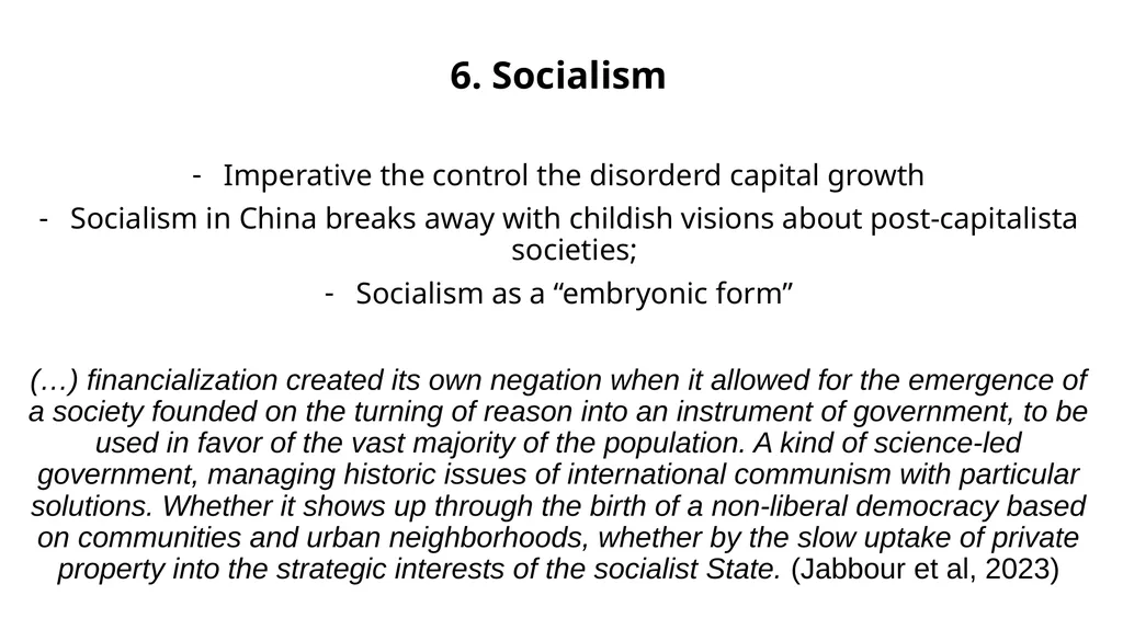 Dialectical assumptions about socialism and - slide 18 of 19