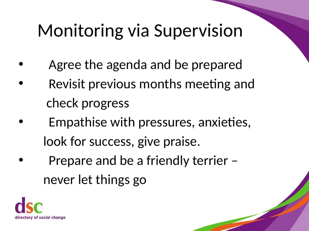 Support and Supervision Skills 2 Welcome Stephenie - slide 77 of 89