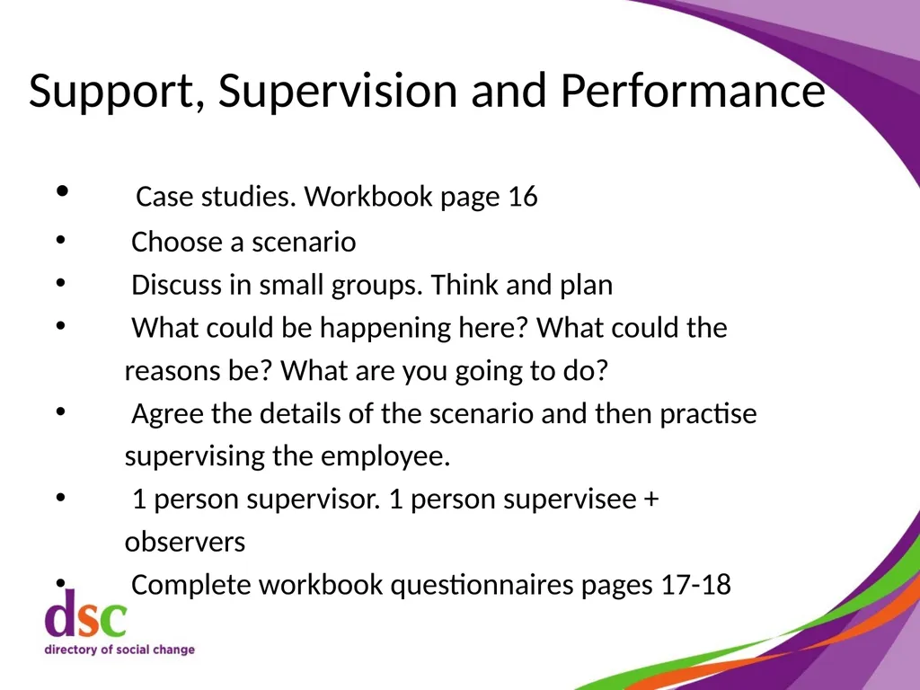 Support and Supervision Skills 2 Welcome Stephenie - slide 87 of 89