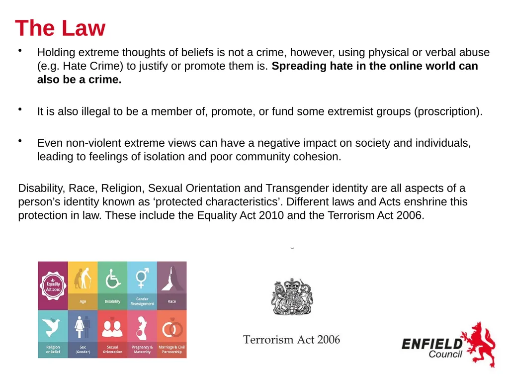 Preventing Radicalisation www.enfield.gov.uk - slide 8 of 18