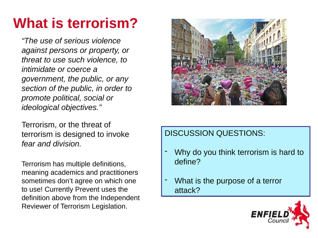 Preventing Radicalisation www.enfield.gov.uk - slide 4 of 18