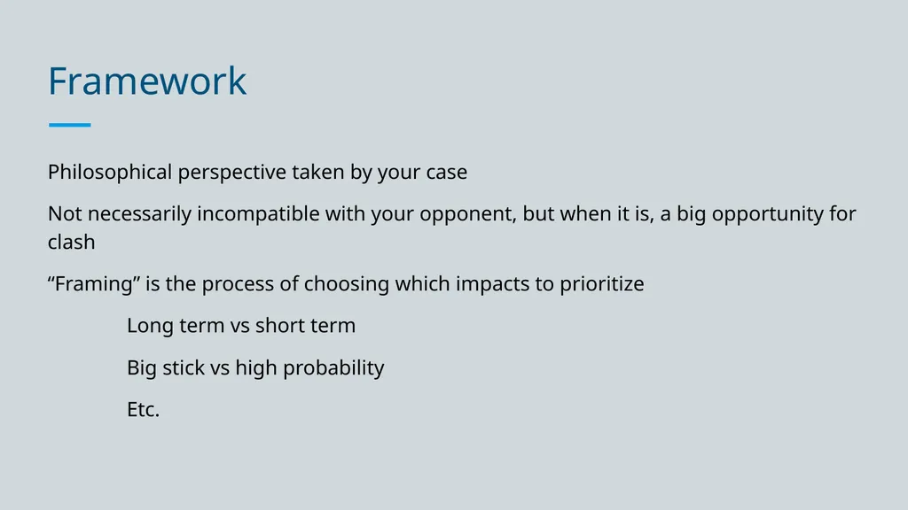 Framework in LD Climb The Mountain Roles and - slide 3 of 19
